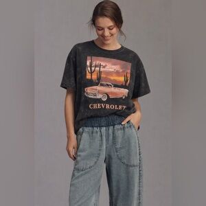 CHEVY MINERAL WASH CROP T SHIRT